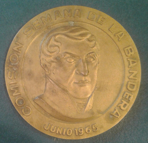 Medalla Monumento A La Bandera 1965 General Manuel Belgrano