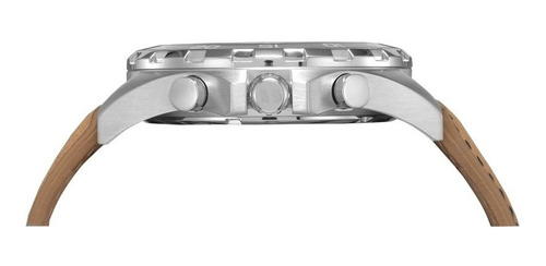 Relógio Seculus Masculino Cronógrafo Prata/bege 20794g0svnc3