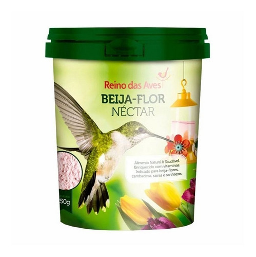 Ração Néctar Para Beija Flor 250g Reino Das Aves