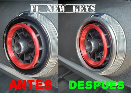 Embellecedores Aluminio Ventilas Aire Audi A3 S3 Rs3 Q2