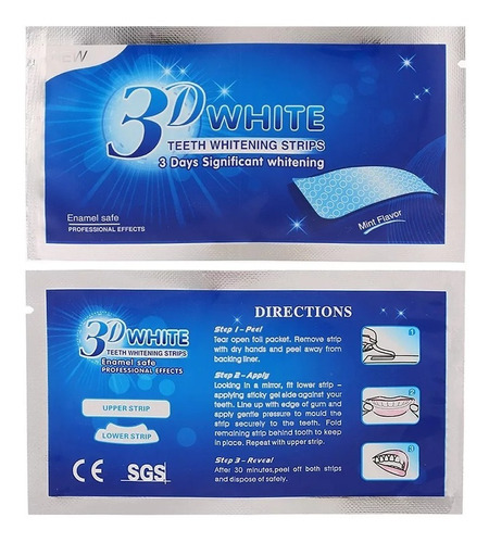 Branqueador Ultra Clareador Dental 28 Fitas 3d White Origina