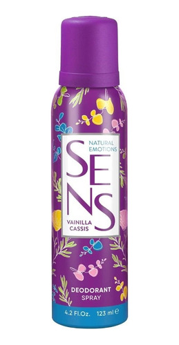 Sens Desodorante En Aerosol Vainilla Cassis X 123 Ml.