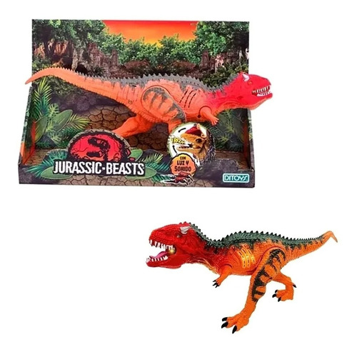 Dinosaurio Con Luz Y Sonido 35 Cm Jurassic Beasts Art 2529