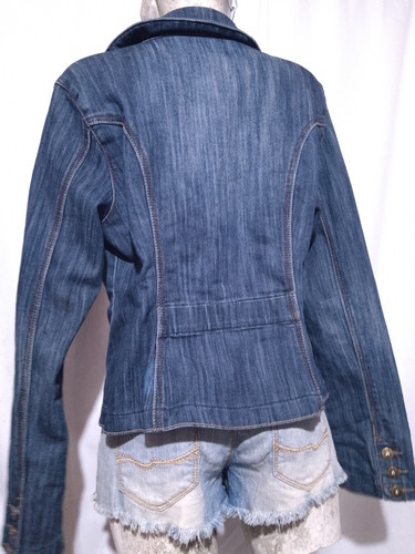 Sexy Chamarra Mezclilla Blazer Clash Saco (Usado)