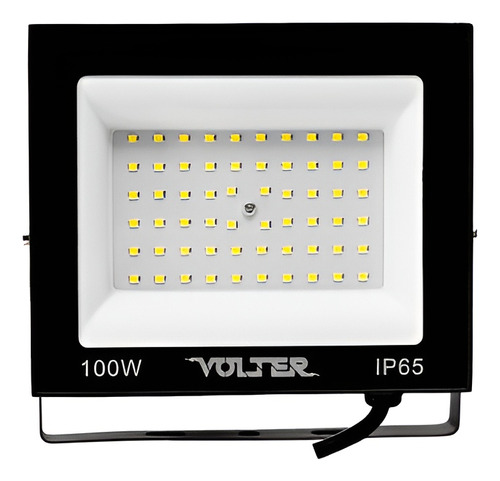 Refletor Holofote Led 100w Branco Frio 6500k Prova D´agua Cor da carcaça Preto Cor da luz Branco-frio 110V/220V