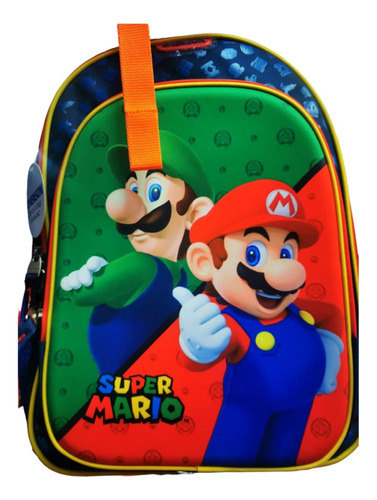 Mochila Escolar Mario Bros Super Mario Nuevo Niños Surtido 