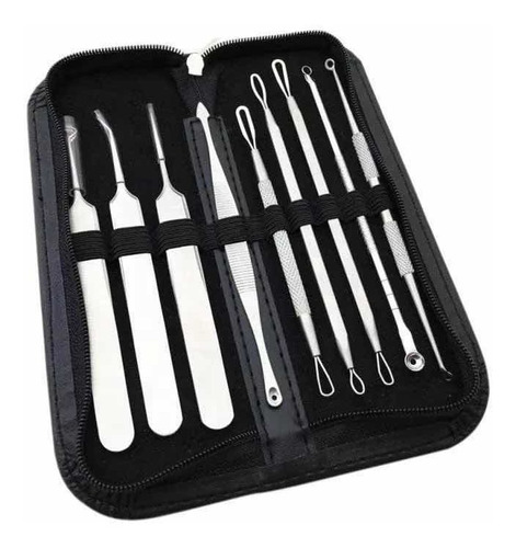 Set Kit Removedor Extractor De Puntos Negro Espinilla Acne 9