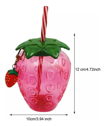 Para 10 Peças De Copo Em Formato De Morango, Caneca Para