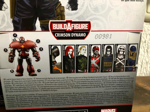 Marvel Legends Series Build A Figure Crimson Dynamo