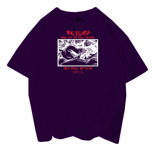 Playeras Hombres Lucifer Return Streetwear Oversize