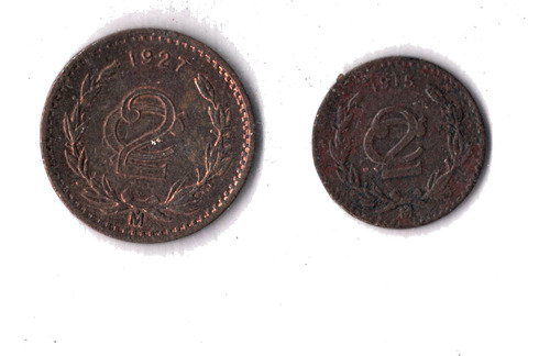 2 Centavos De 1915   Chica                L1h14 R4 C1 