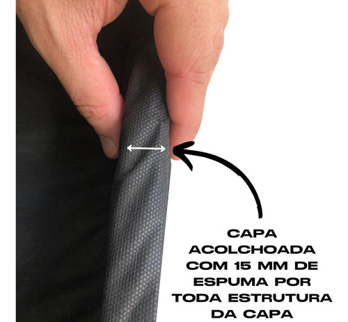 Capa Bag Guitarra Espuma Acolchoada Estofada Impermeavel