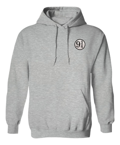 Sudadera Con Gorro Bordada Estacion De Tren 9 3/4 Harry Logo