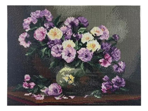 T Kit De Pintura De Diamantes 5d Diy Florero (40 X 30 Cm)