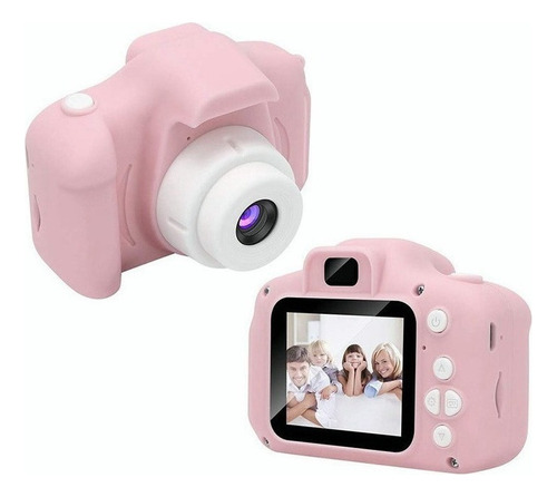 Câmera De Fotografia Digital Infantil X2 - Rosa