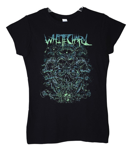 Polera Mujer Whitechapel Skull Poster Rock Abominatron