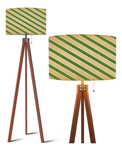 Baistsaeler Lámpara De Pie Con Trípode De Madera Con