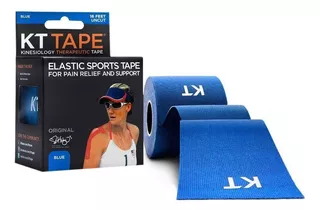 Cinta Kinesiológica Neuromuscular Kt Tape Continuo Color Azul