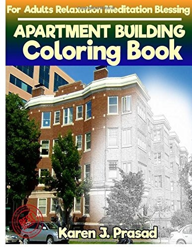 Apartment Building Coloring Book For Adults Relaxation Medit