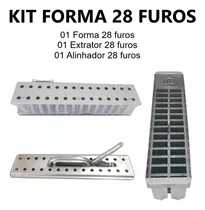Comprar 2 Formas, 2 Extratores E 1 Alinhador - Picolé 28 Furos