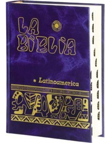 Biblia Latinoamérica Con Uñeros [bolsillo] AZUL