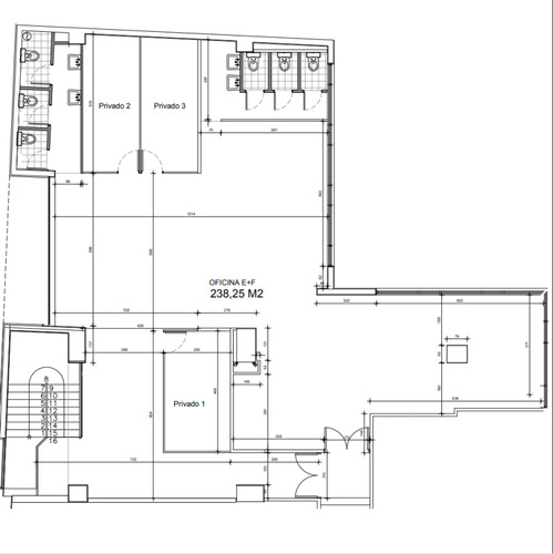 Amplia Oficina Arriendo Planta Libre 3 Privados