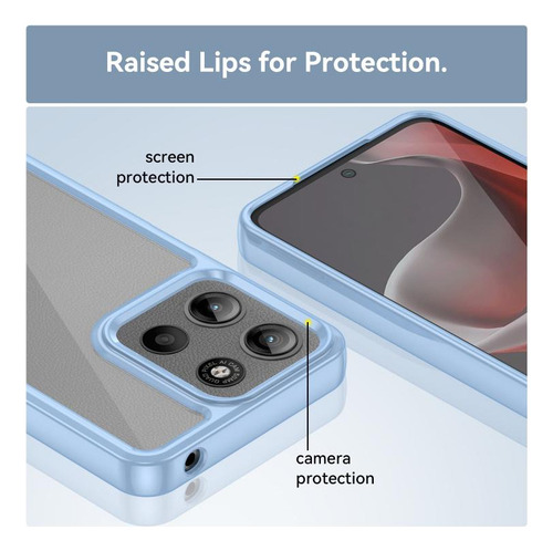 Compatible Funda De Acrílico Y Tpu For Motorola Moto E15 For Motorola