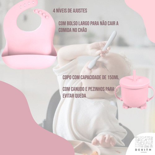 .. Kit De Introducción De Comida Para Bebés De Silicona De 8