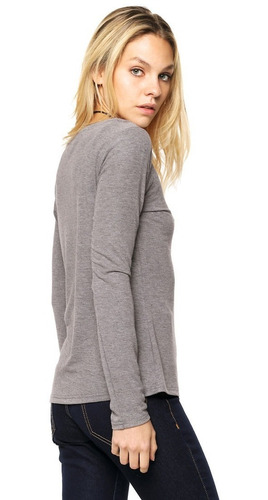 5 Remera Básica Manga Larga Mujer Modal Premium (por Mayor)