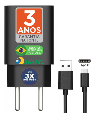 Carregador Plus Para Motorola Moto G72 G42 E22 E22s E32 E32s