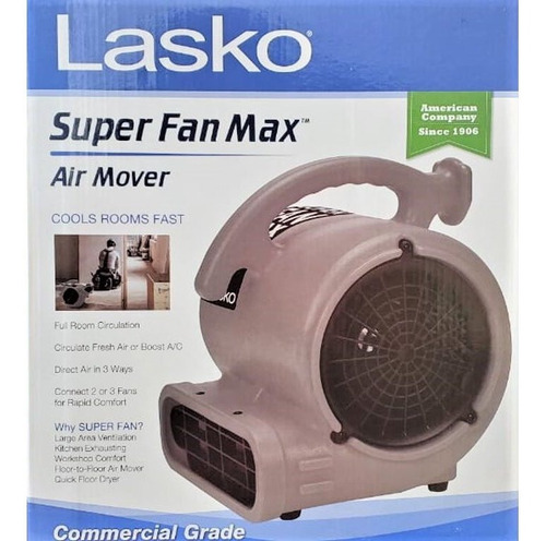 Ventilador De Potencia Lasko Super Fan Max 3 Velocidades