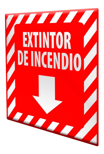 Letrero Extintor De Incendios Señalización Cartel