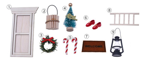 10 Piezas De Decoración En Miniatura Para Casa De Muñecas