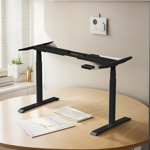 Base De Escritorio Ajustable En Altura Con Motor Dual Para C