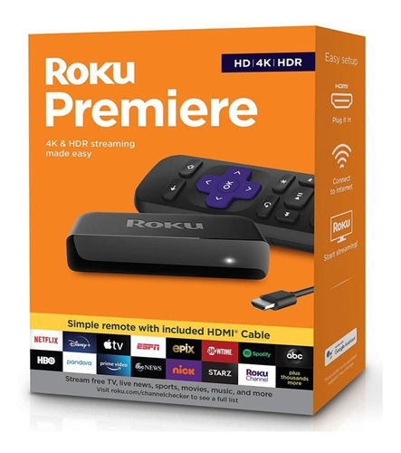 Roku Premiere Hd | 4k | Hdr Streaming Netflix Youtube