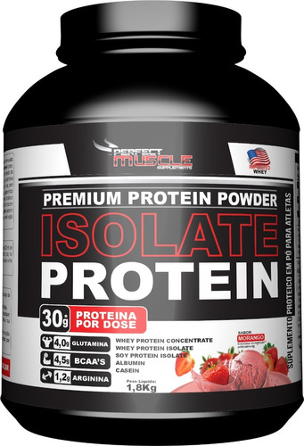 Whey Isolate Protein Isolado 1,8kg Pote - Perfect Muscle 