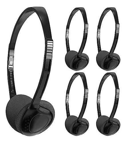 Jinwaybst Paquete 5 Auriculares A Granel Ajustables Aula Al