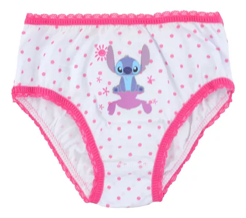 Calcinha Infantil Feminina Lupo Disney Stitch Kit 3 Peças