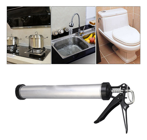 Pistola Para Calafatear De Silicona Con Tubo De Aluminio, 1