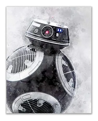 Jgo 6 Fotos Acuarela Decoración R2d2 C3po Bb8 K-2so Bb-9e