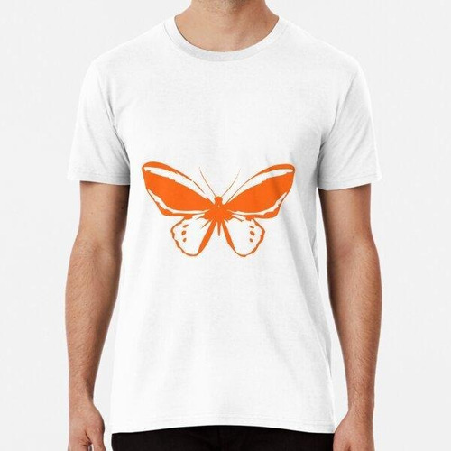 Remera Orange Butterfly - Vector Art Algodon Premium 