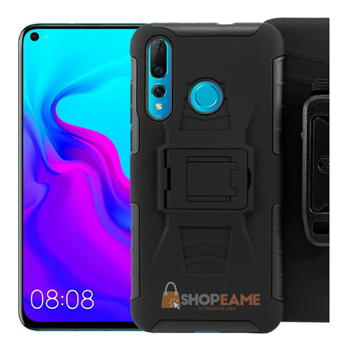 Funda Huawei Mate Nova 4 5 Y6 Y7 Y9 2019 P30 Lite Uso Rudo + Mica Cristal