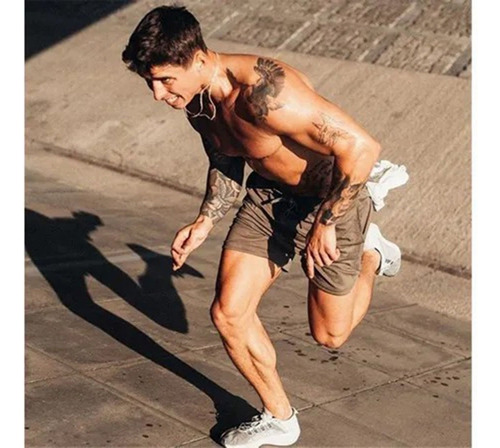 1 Gimnasio Short Con Licra Deportiva 2 En 1 Hombre Correr