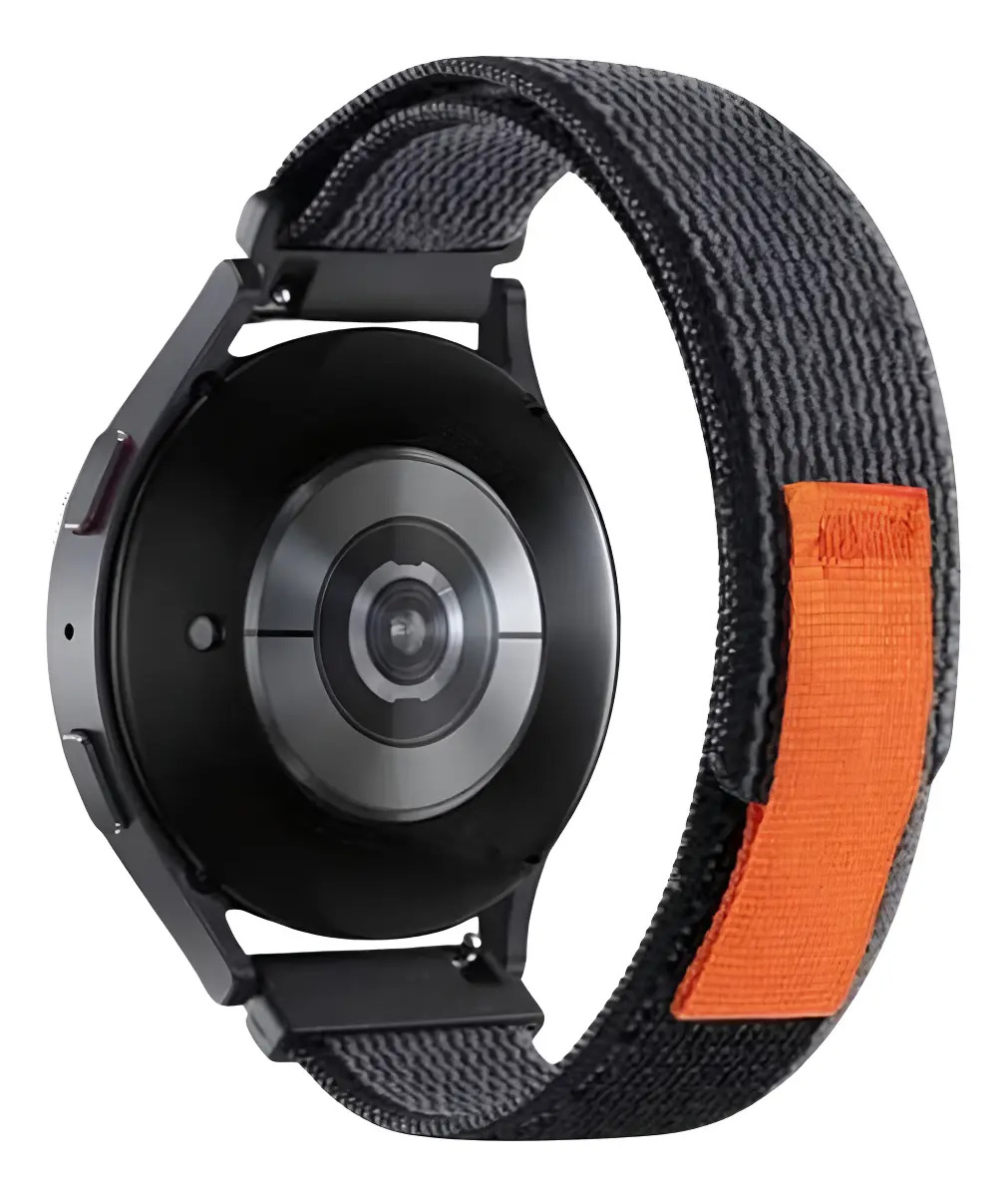 Pulseira Loop Trail de Náilon para Garmin 245 Music Preta 20mm