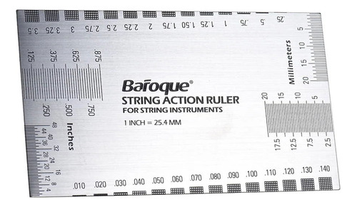 Cuerda String Action Ruler Baroque Baroque In/mm Para Mandol
