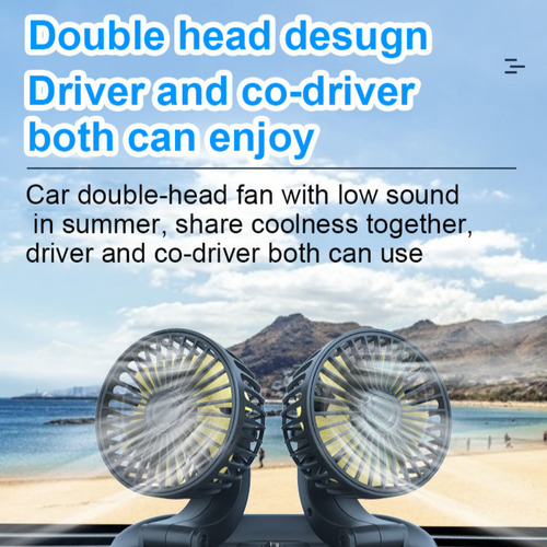 Ventilador De Coche De Doble Propósito Para Coche Y Hogar Co