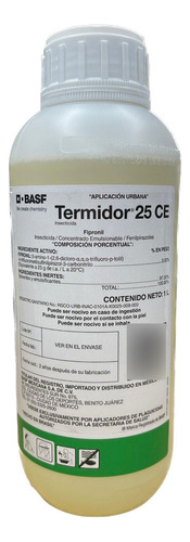 Termidor 25 Ce 1 Lt Insecticida Termitas Fipronil Basf