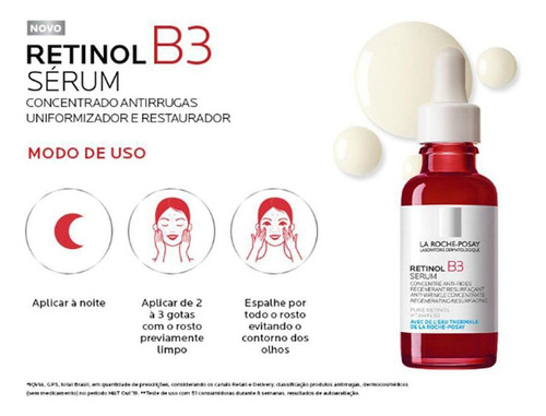 Sérum Concentrado Antirrugas Retinol B3 La Roche-posay 30ml