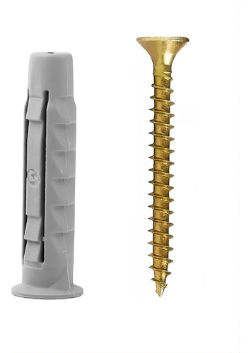 Tarugo Py Espyga 100% Nylon 10mm + Tornillo X 25 Unidades