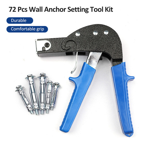 Kit De Clavadora: Pernos, Ancla Hueca, 72 Tornillos